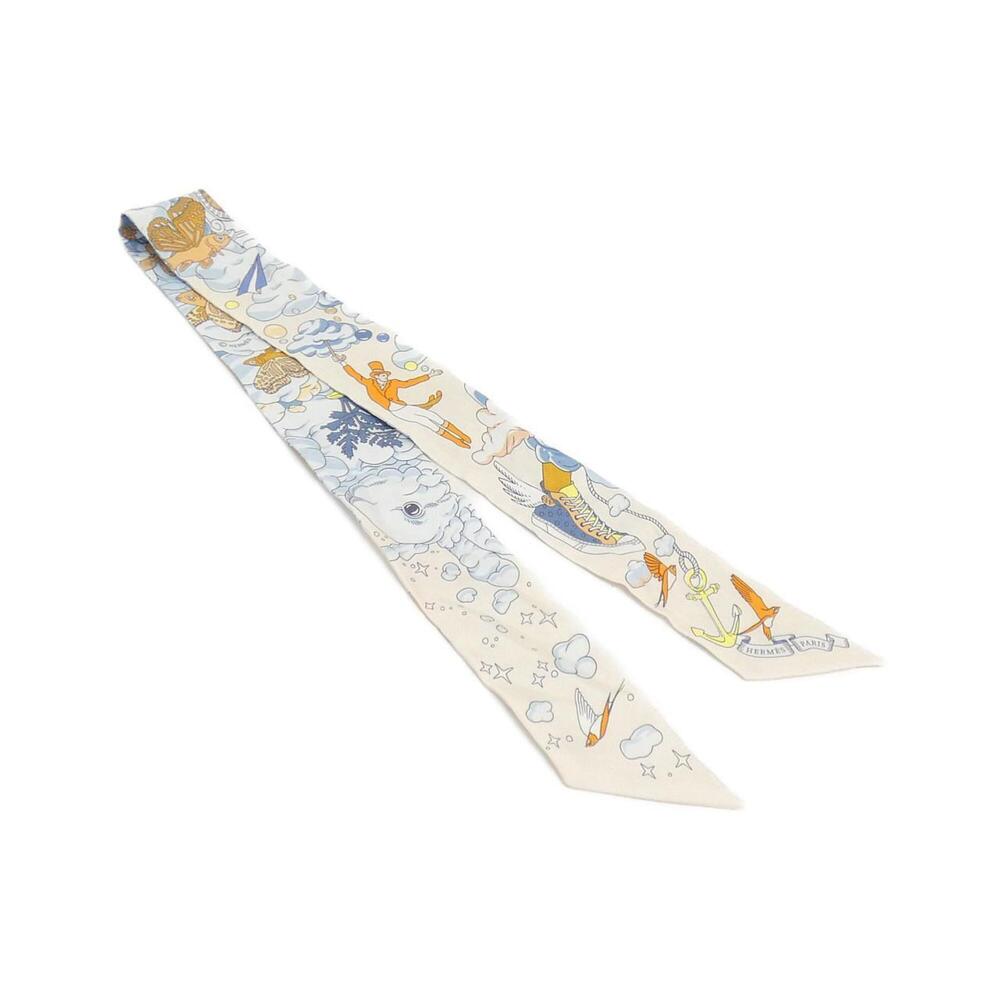 Hermes SUR MON NUAGE Twilly 063900S Scarf Muffler
